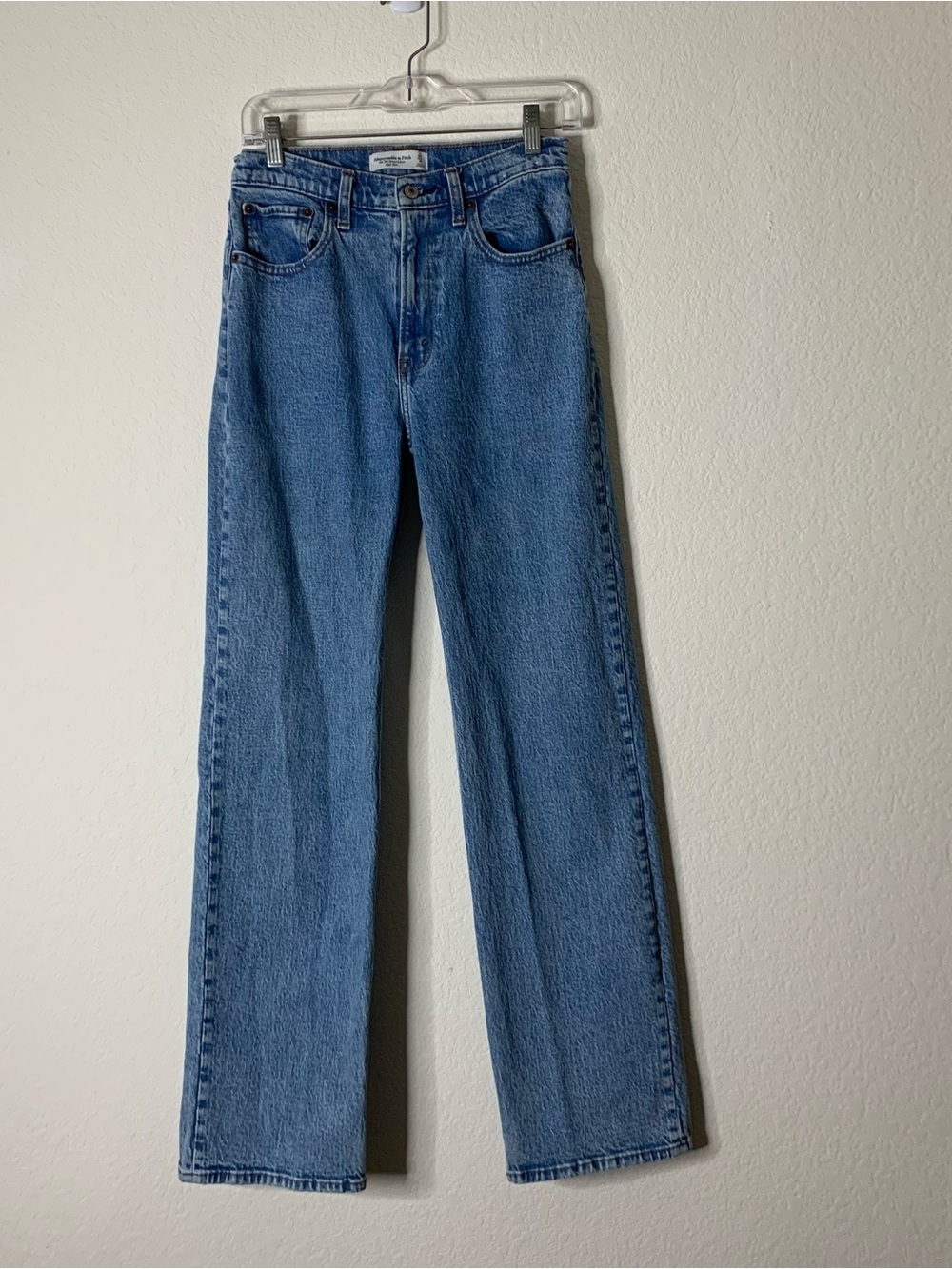 Abercrombie & fitch womens blue the 90s relaxed jean high rise 4/27L